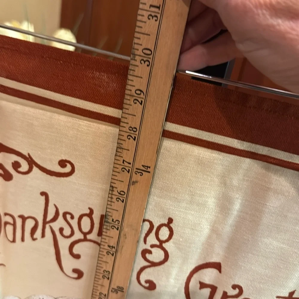 NWOT Williams Sonoma Thanksgiving Greetings Turkey Fall Cotton Linen Towel NEW
